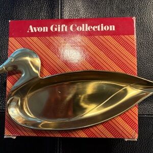 Vintage MCM Avon Brass Duck Catchall